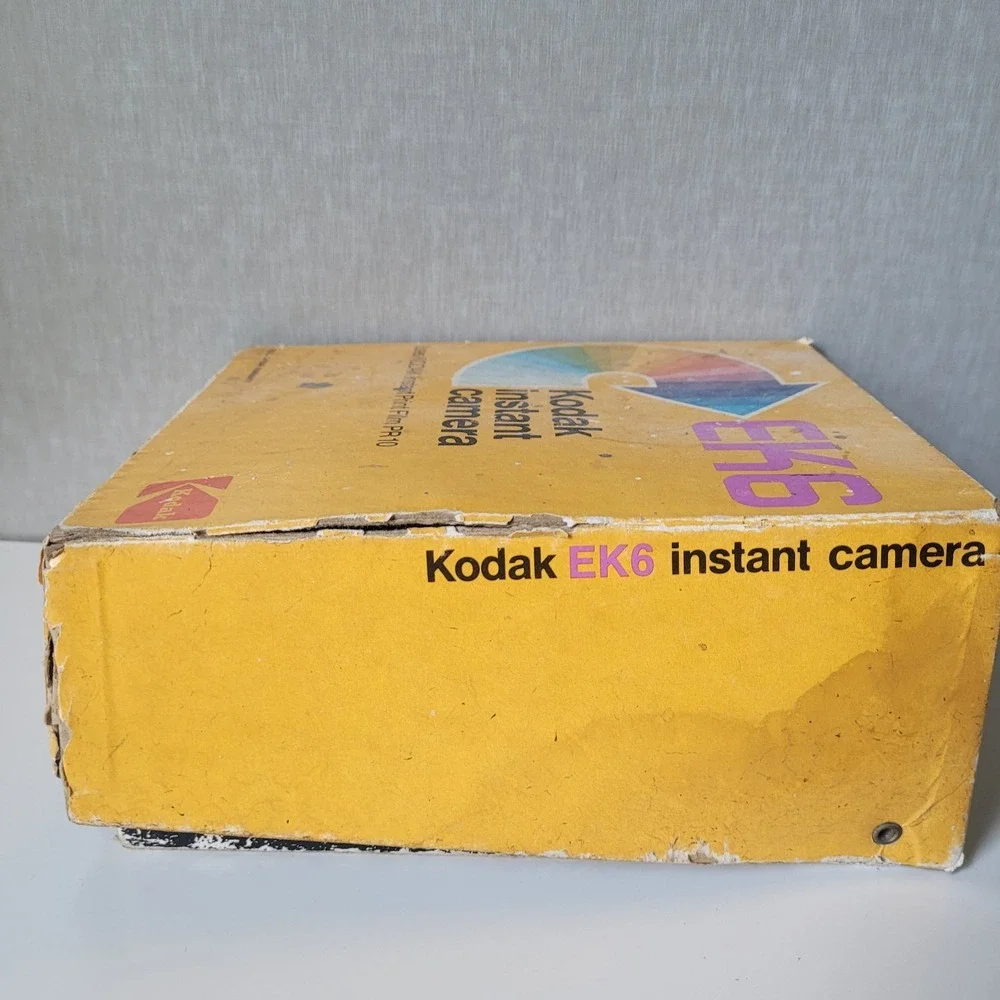 Vintage Kodak EK6 Instant Camera with Original Box Styrofoam Insert Prop Display